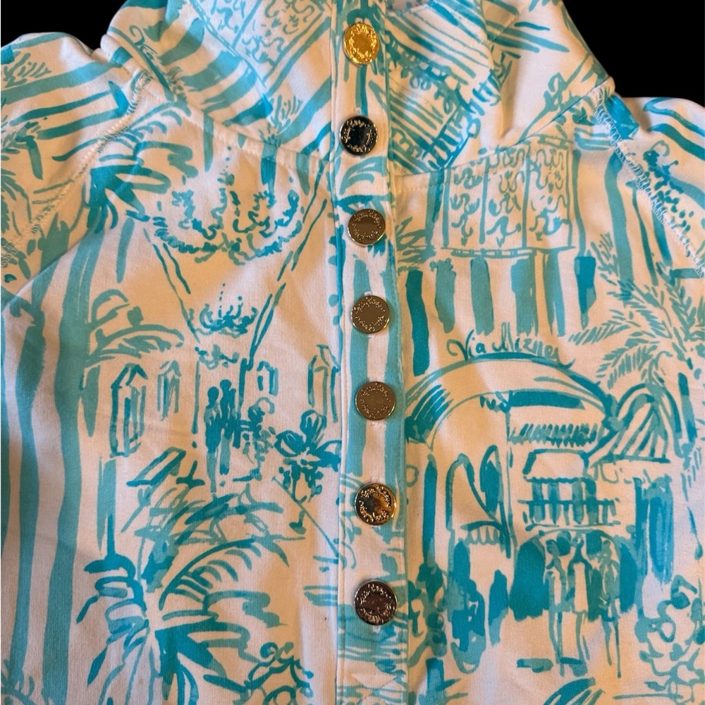 NEW Lilly Pulitzer Pullover Captain Popover in "La Via Loca" Cruisewear